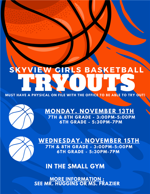 Girls Basketball Tryouts